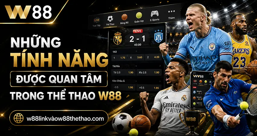 Những Tính Năng Được Quan Tâm Trong Thể Thao W88